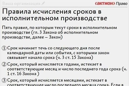 Основные нормы исполнения сроков в административном судопроизводстве
