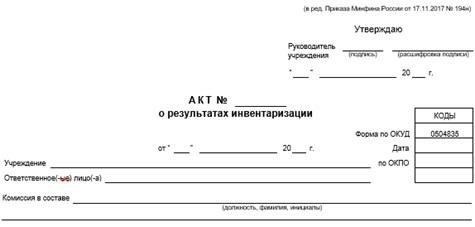 Шаблон документа для инвентаризации при увольнении сотрудника в 2023 году